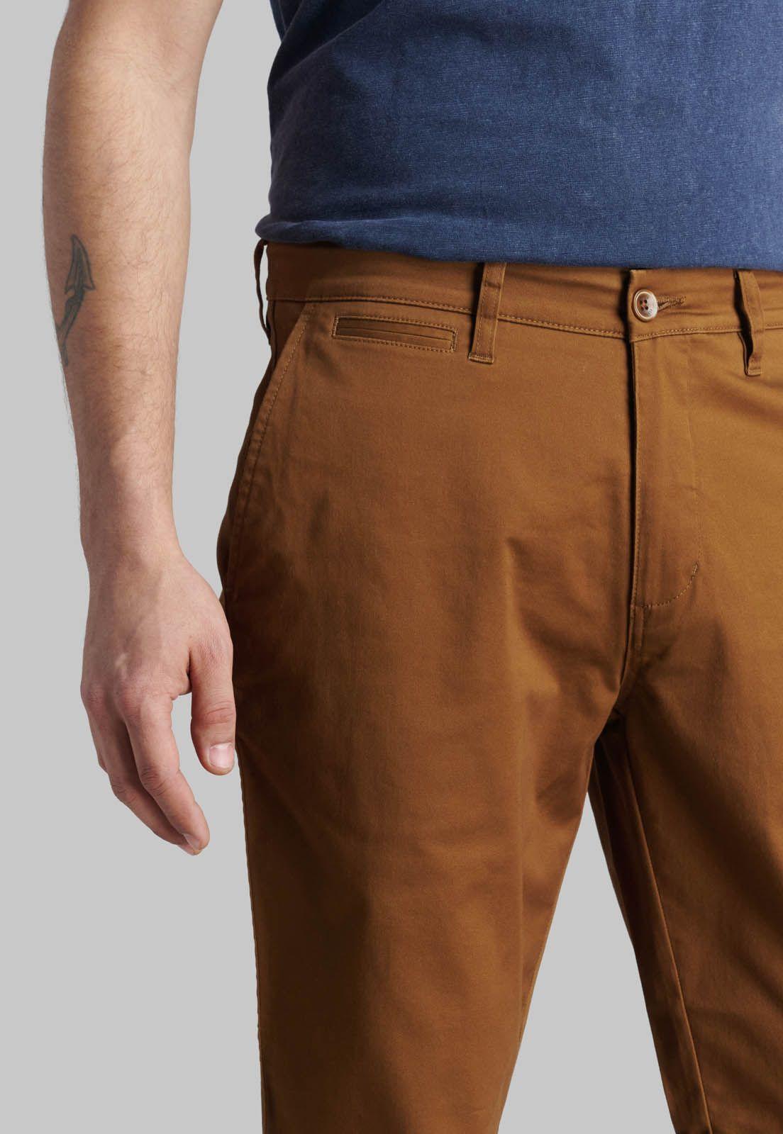 Pantalón Business Twill Without Pleats L31 Camel-2