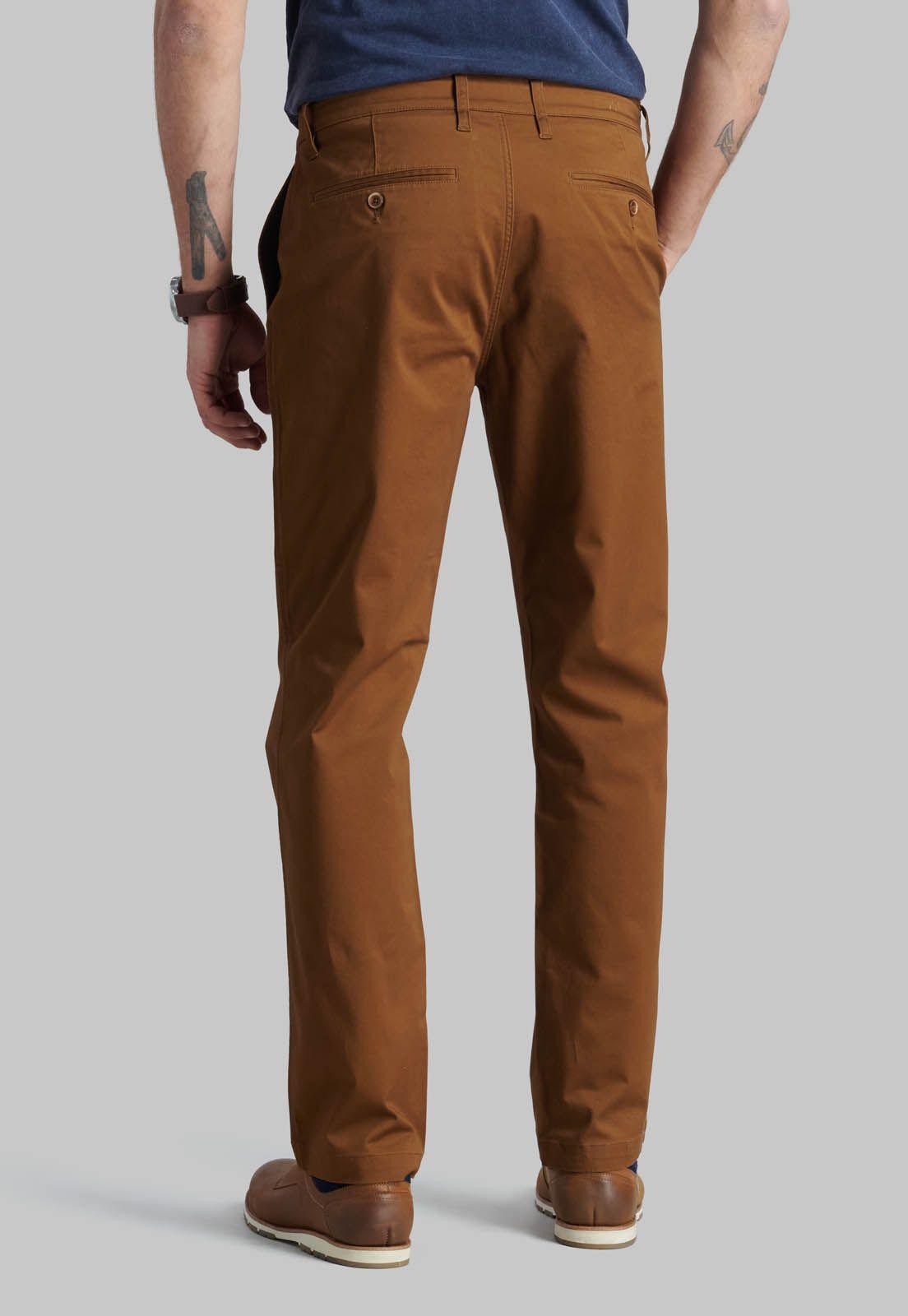 Pantalón Business Twill Without Pleats L31 Camel-3