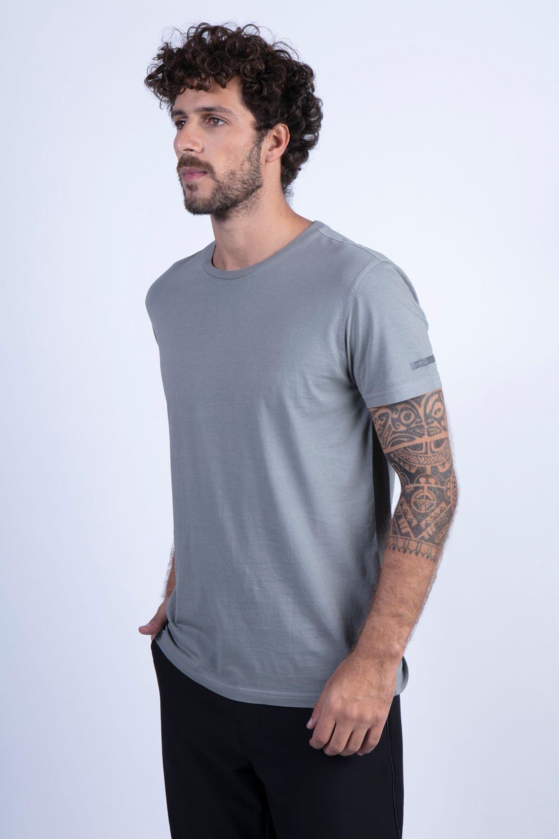 Polera Básica Tres Cruces Grey Melange-0