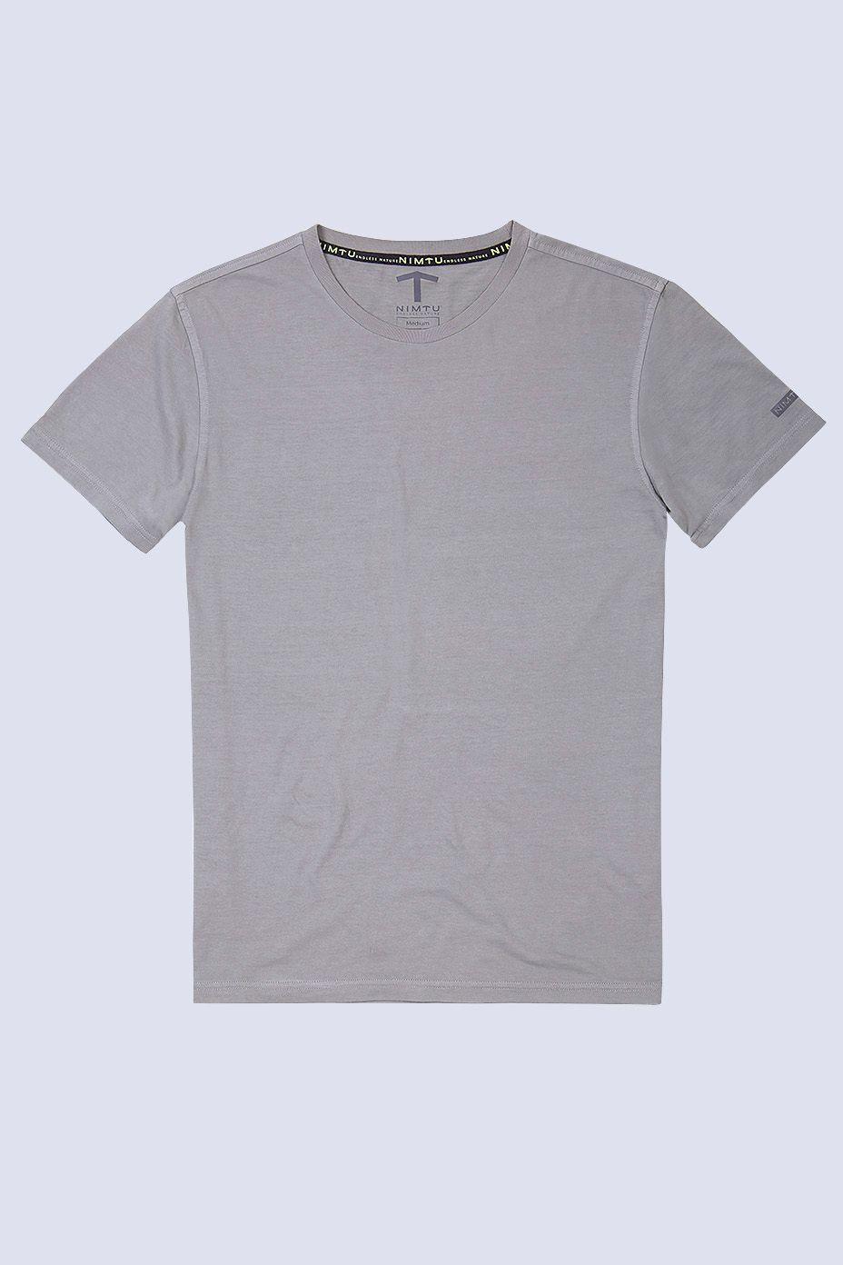 Polera Básica Tres Cruces Grey Melange-4