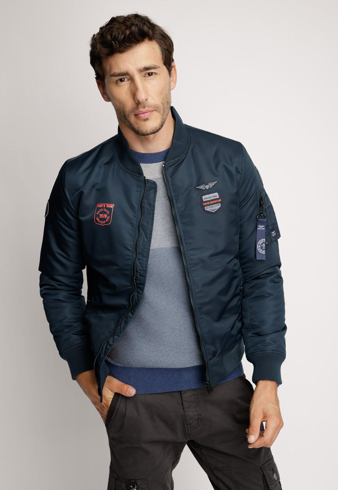 Chaqueta Pilot Fj Navy Fe