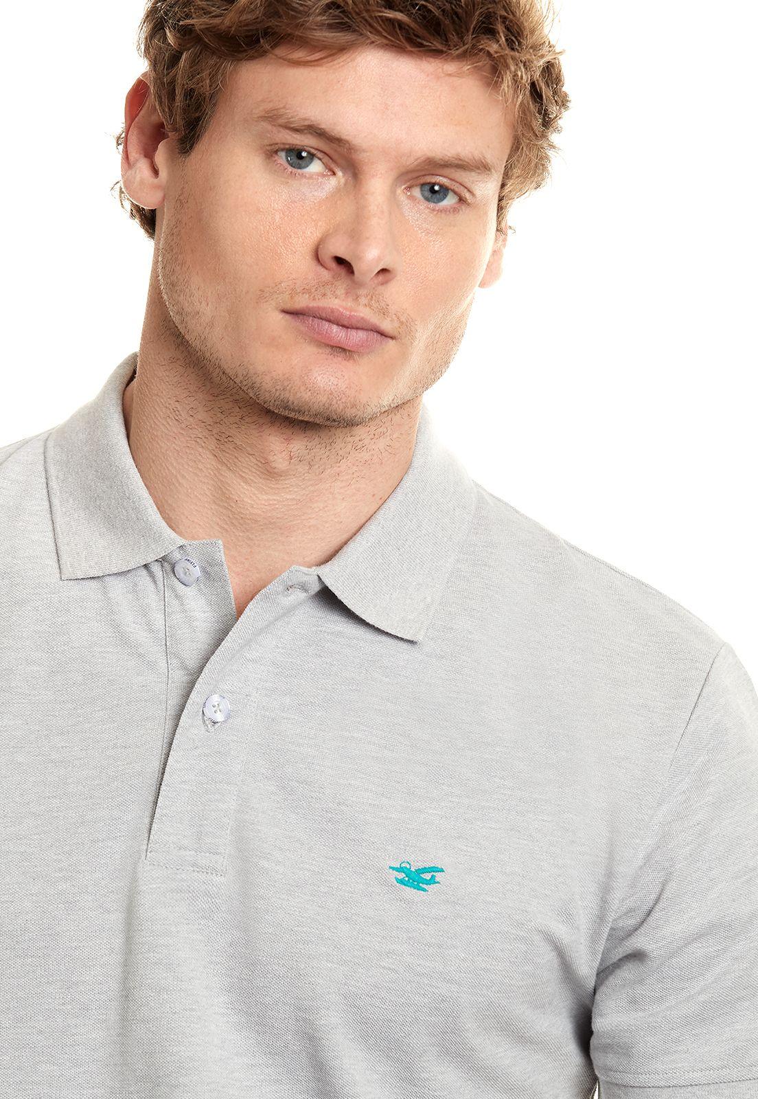 Polera Polo Básica Lt Grey Mela-3