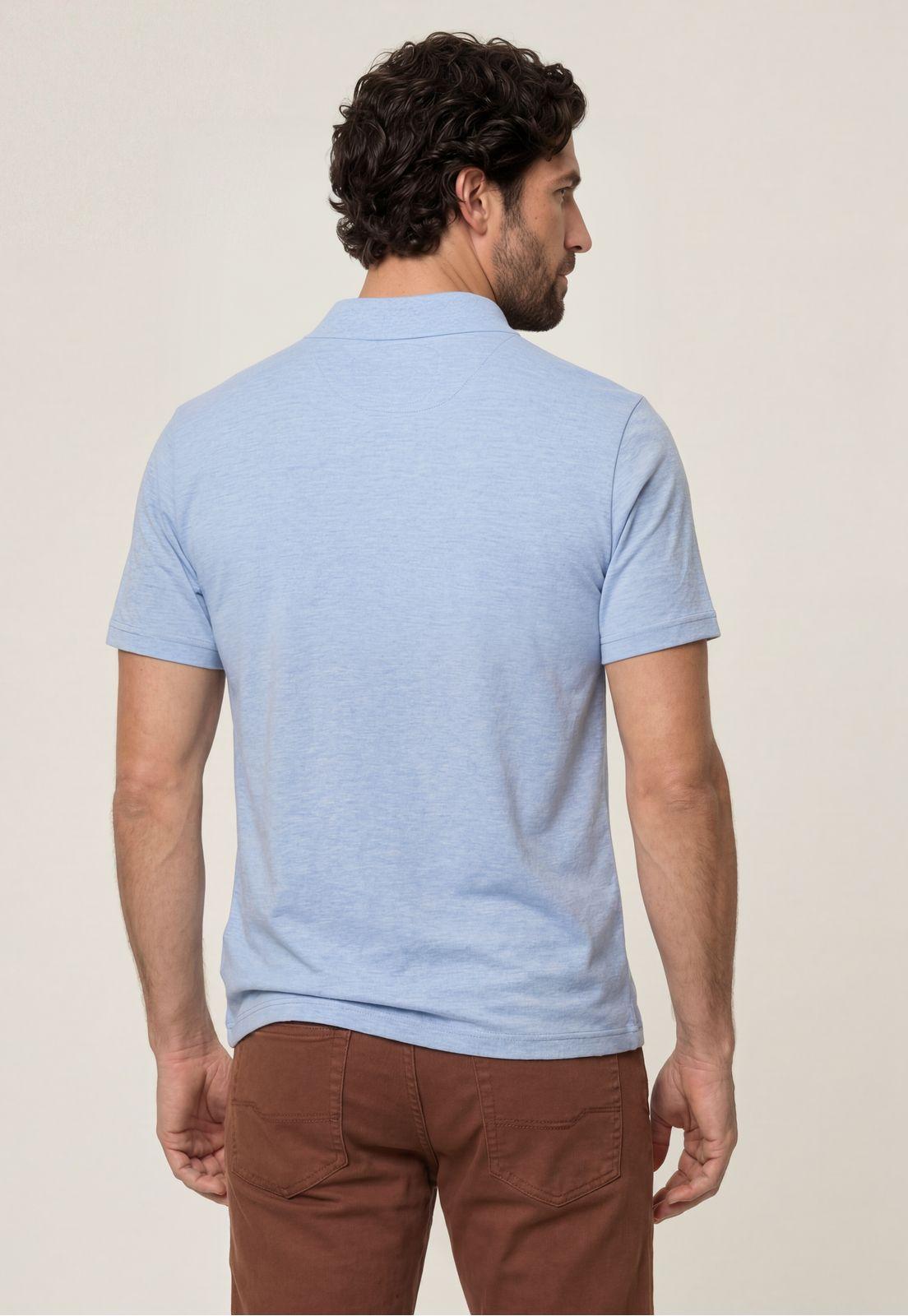 Polo Piqué Sky Melange-2
