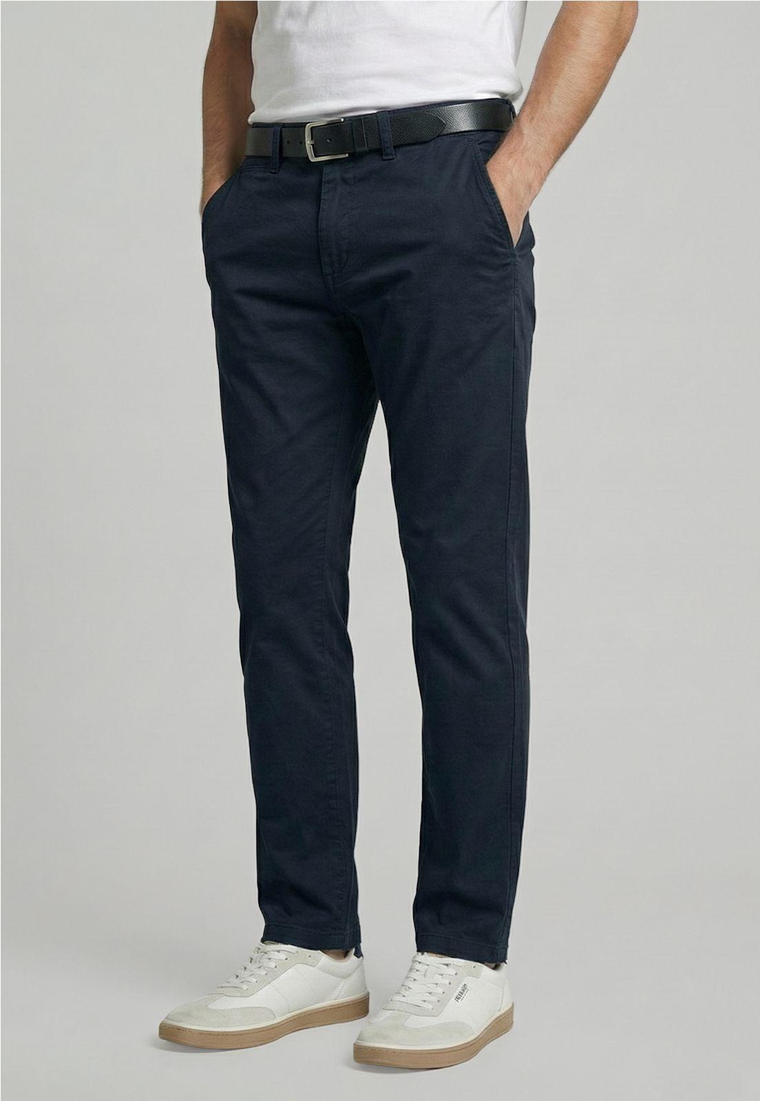 Pantalón Slim Twill L/33 Navy-0