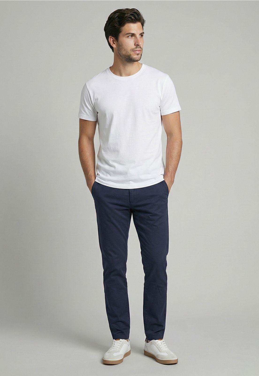 Pantalón Slim Twill L/33 Navy-1