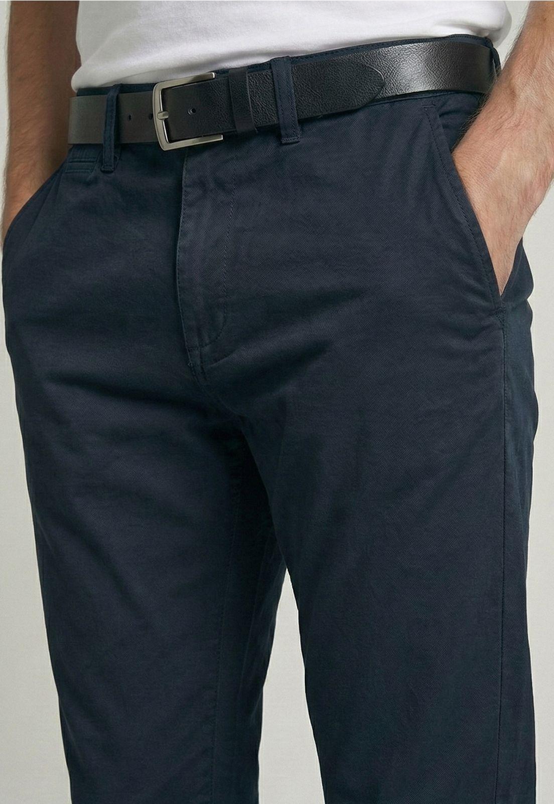 Pantalón Slim Twill L/33 Navy-2