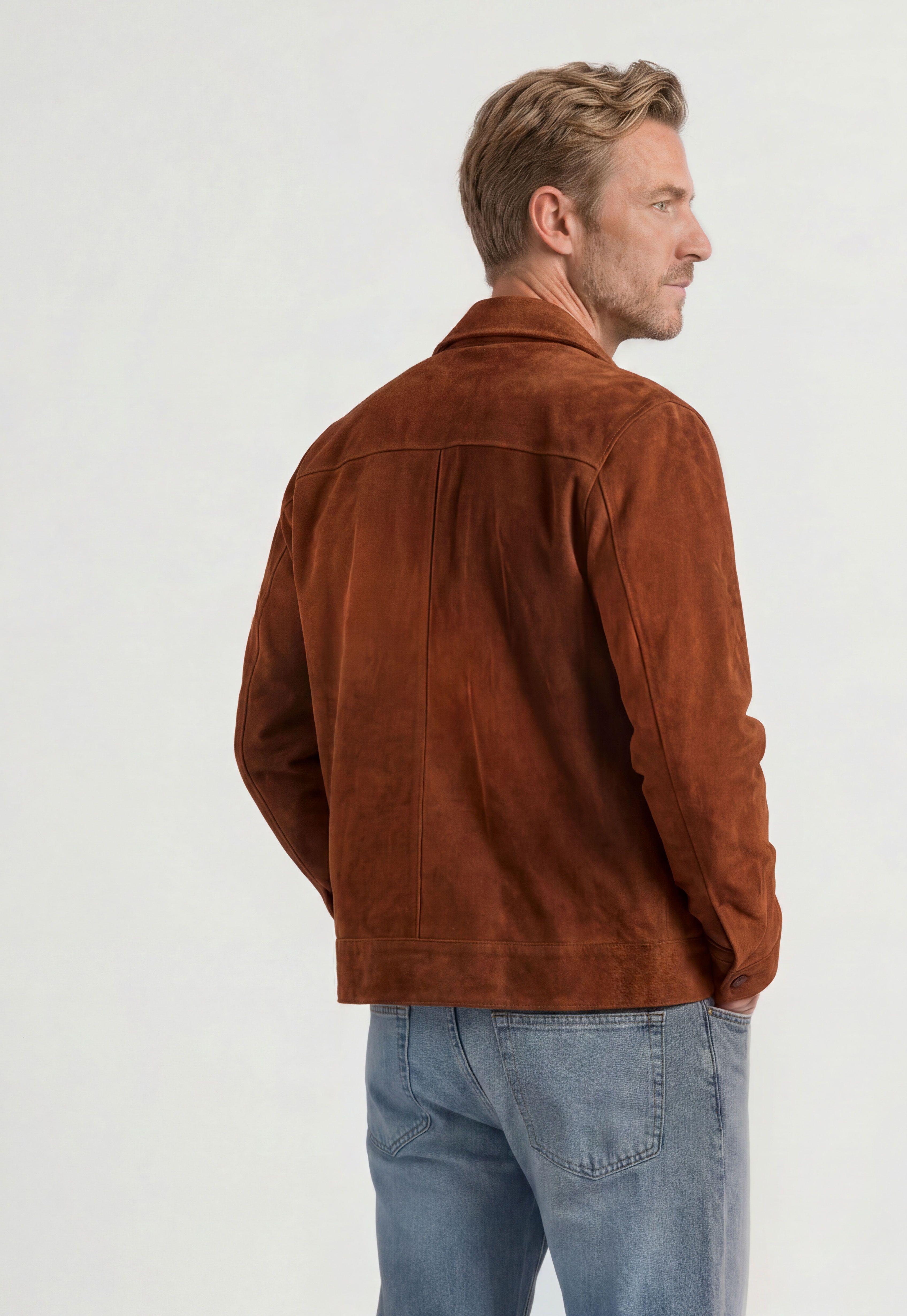 Overshirt Suede Camel-2