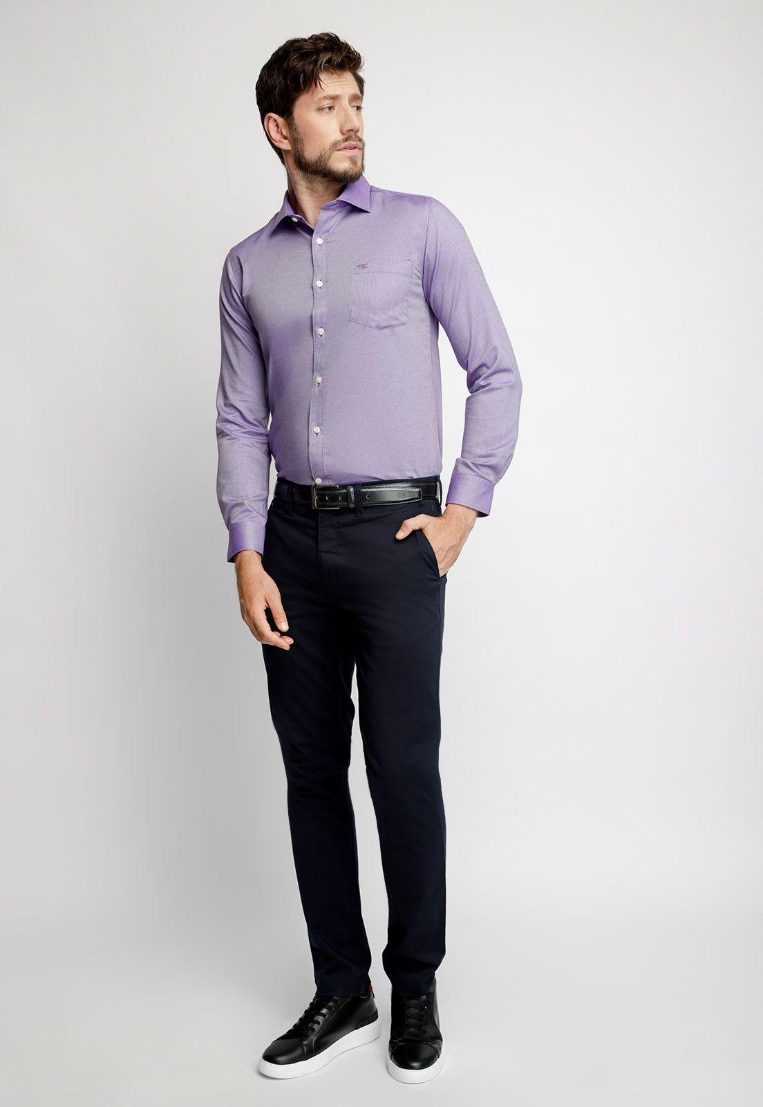 Camisa Smart Casual Silver Violet-3