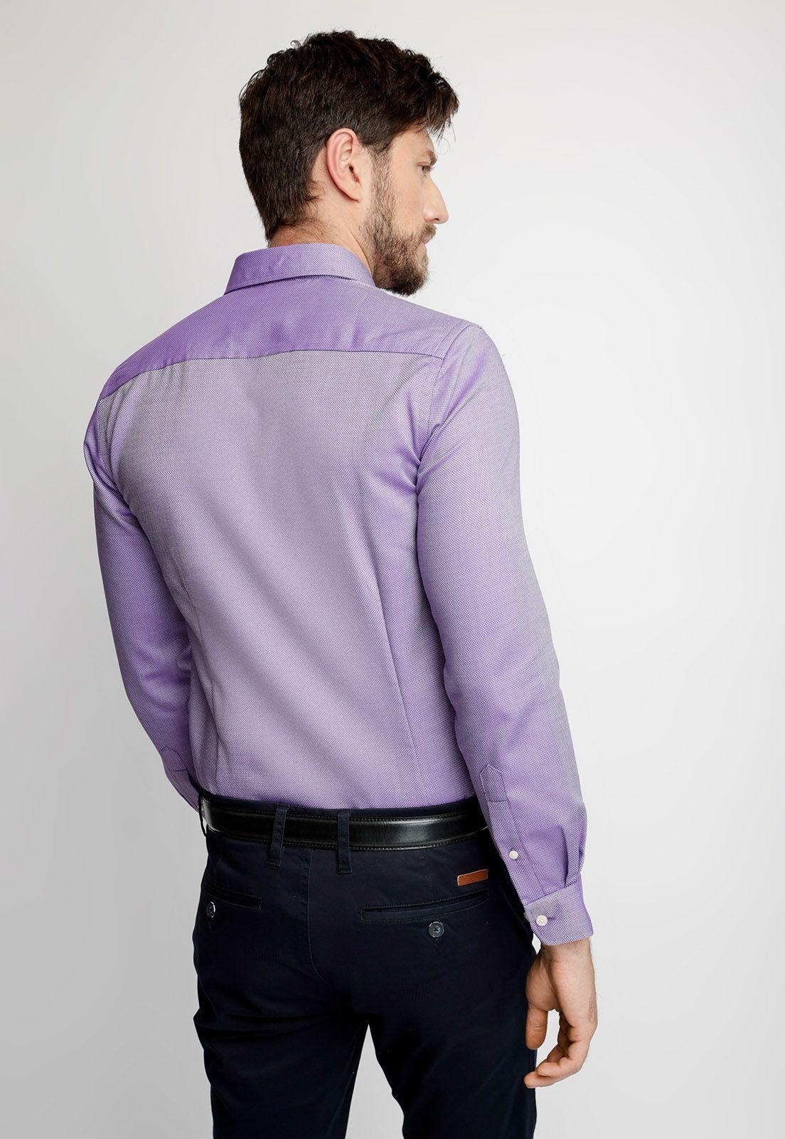 Camisa Smart Casual Silver Violet-1