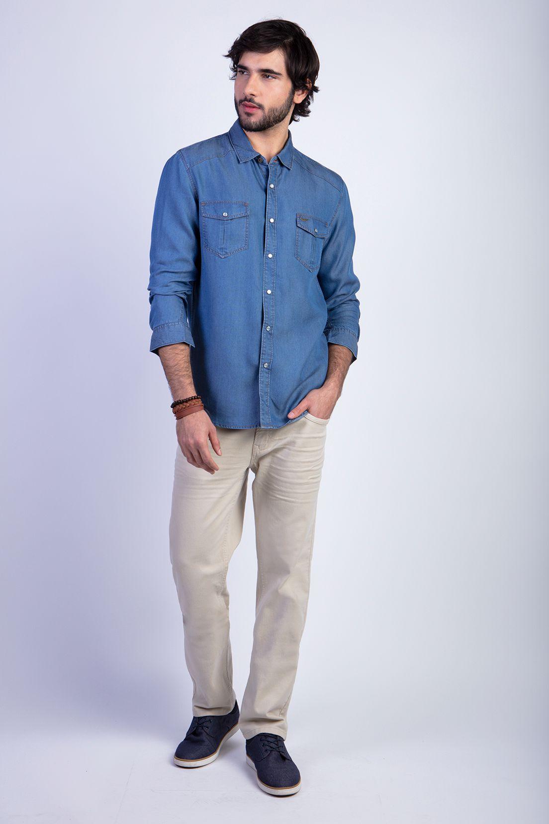 Camisa Tencel Dallas Fj Indigo-2