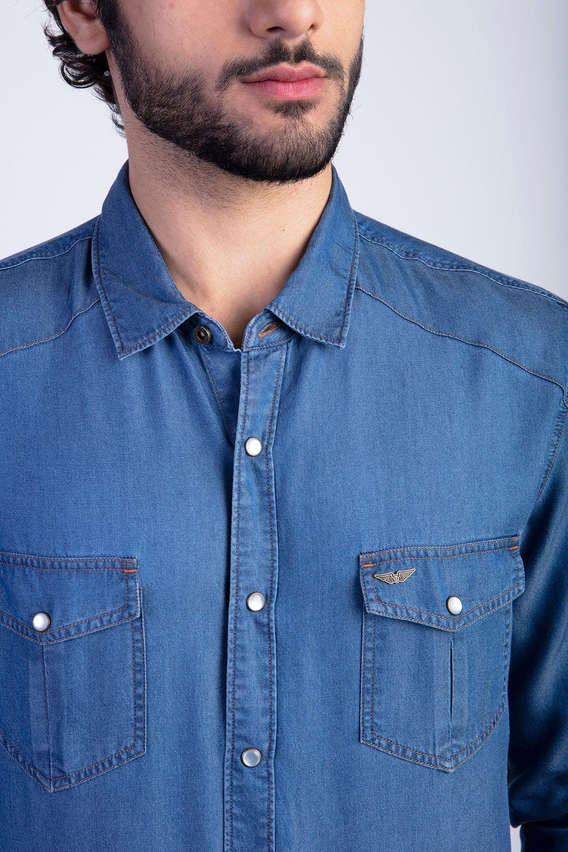 Camisa Tencel Dallas Fj Indigo-3