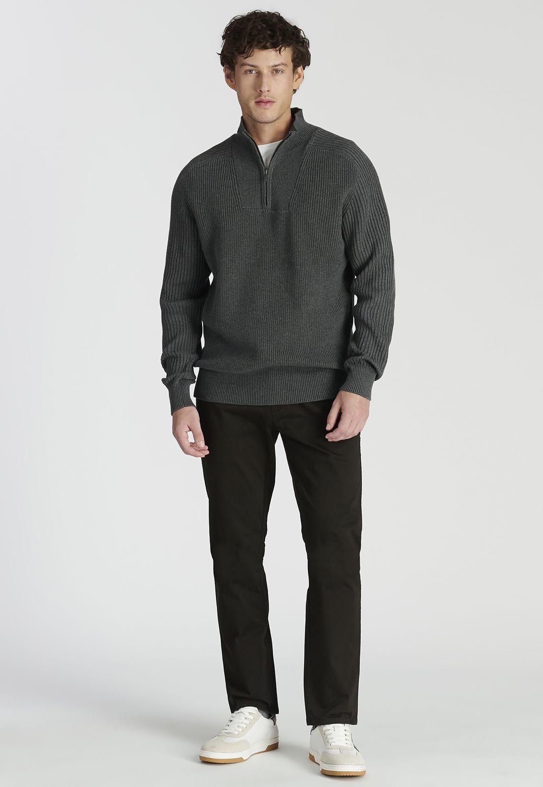 Sweater Murcia Heritage Dk Grey Melange-1