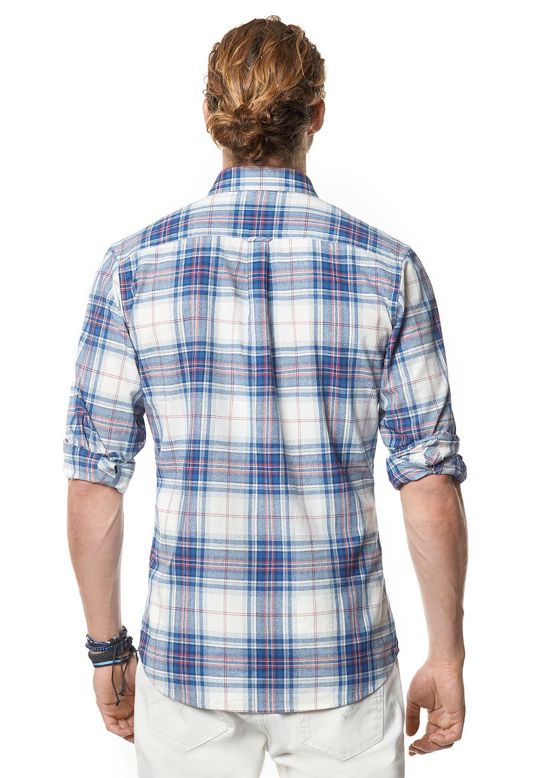 Camisa Checkered Texas Fj Blue-2