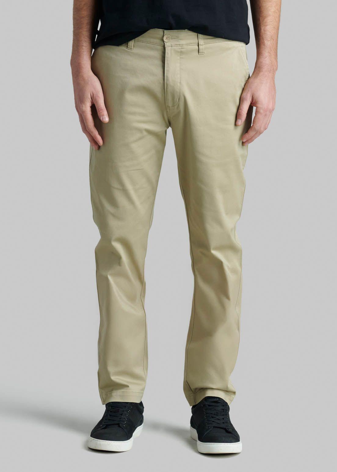 Pantalón Business Twill Slim /31 Khaki-0