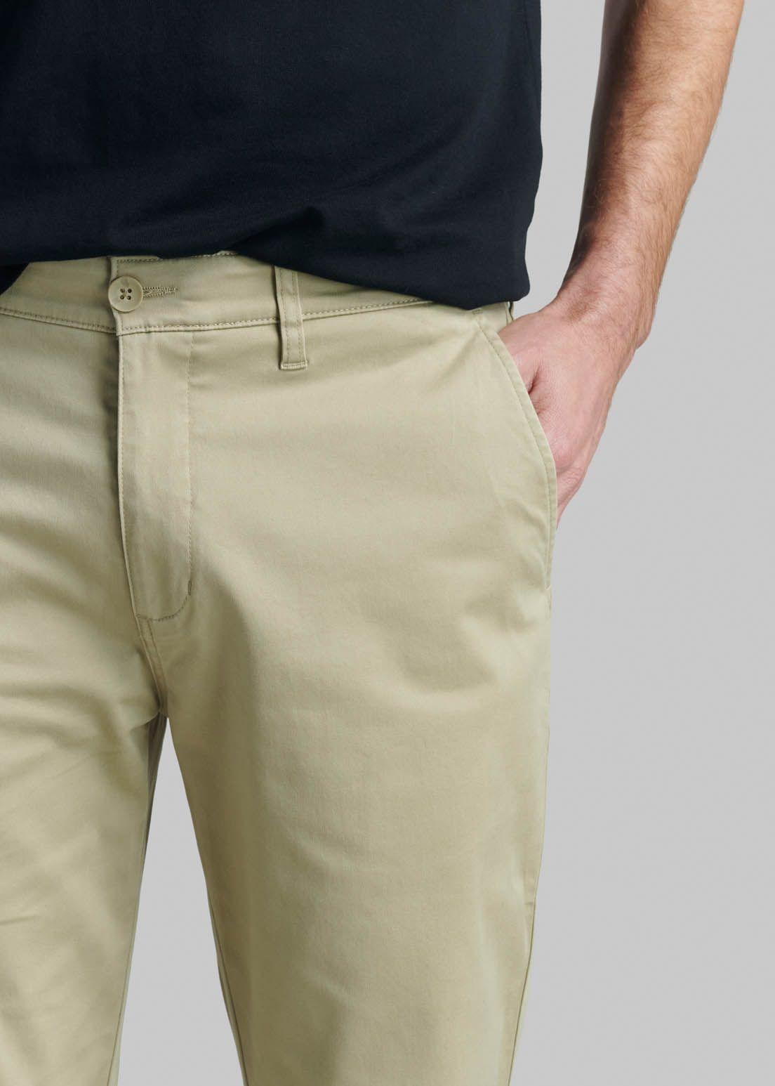 Pantalón Business Twill Slim /31 Khaki-2