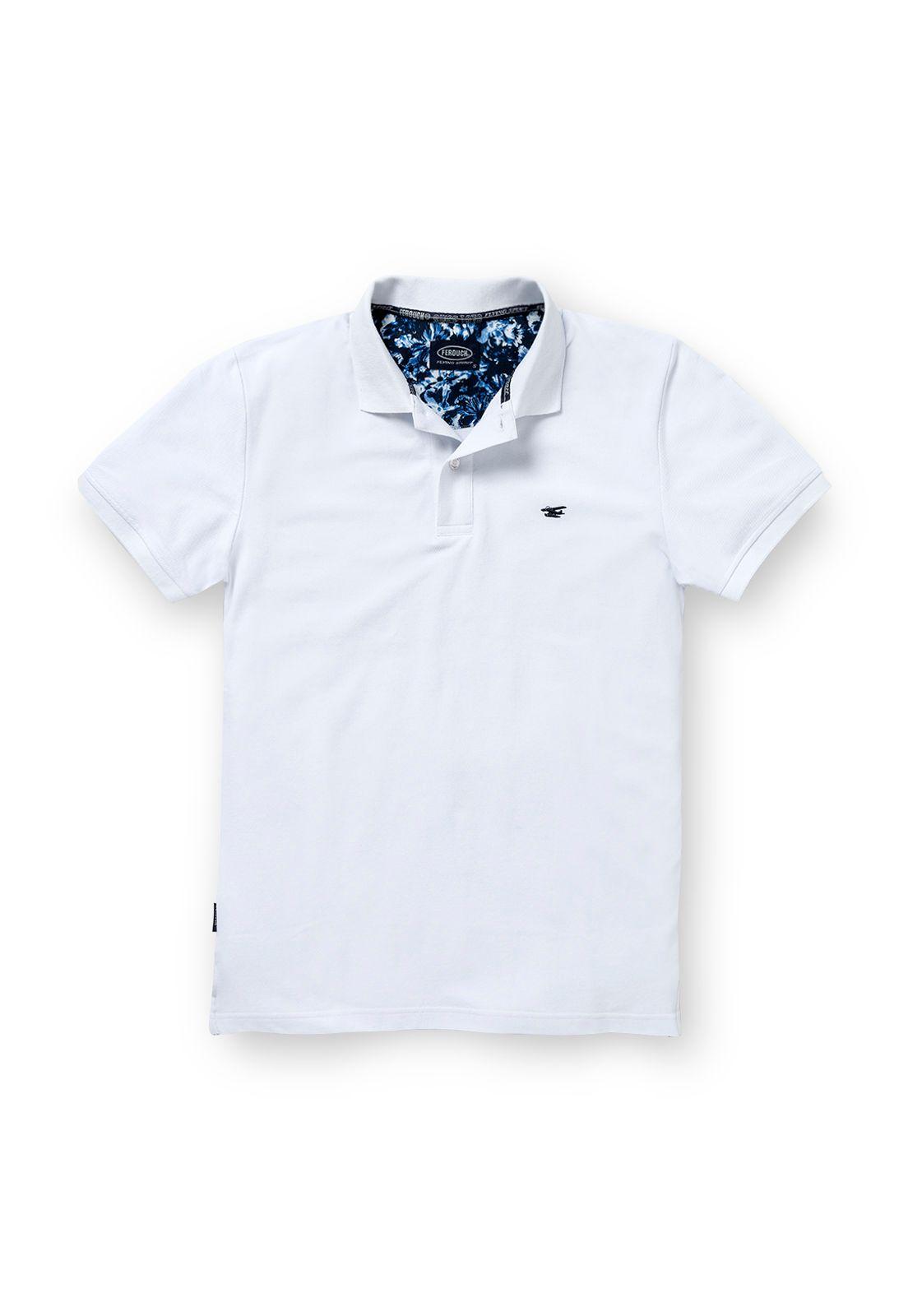 Polera Piqué Básica Ss White-4