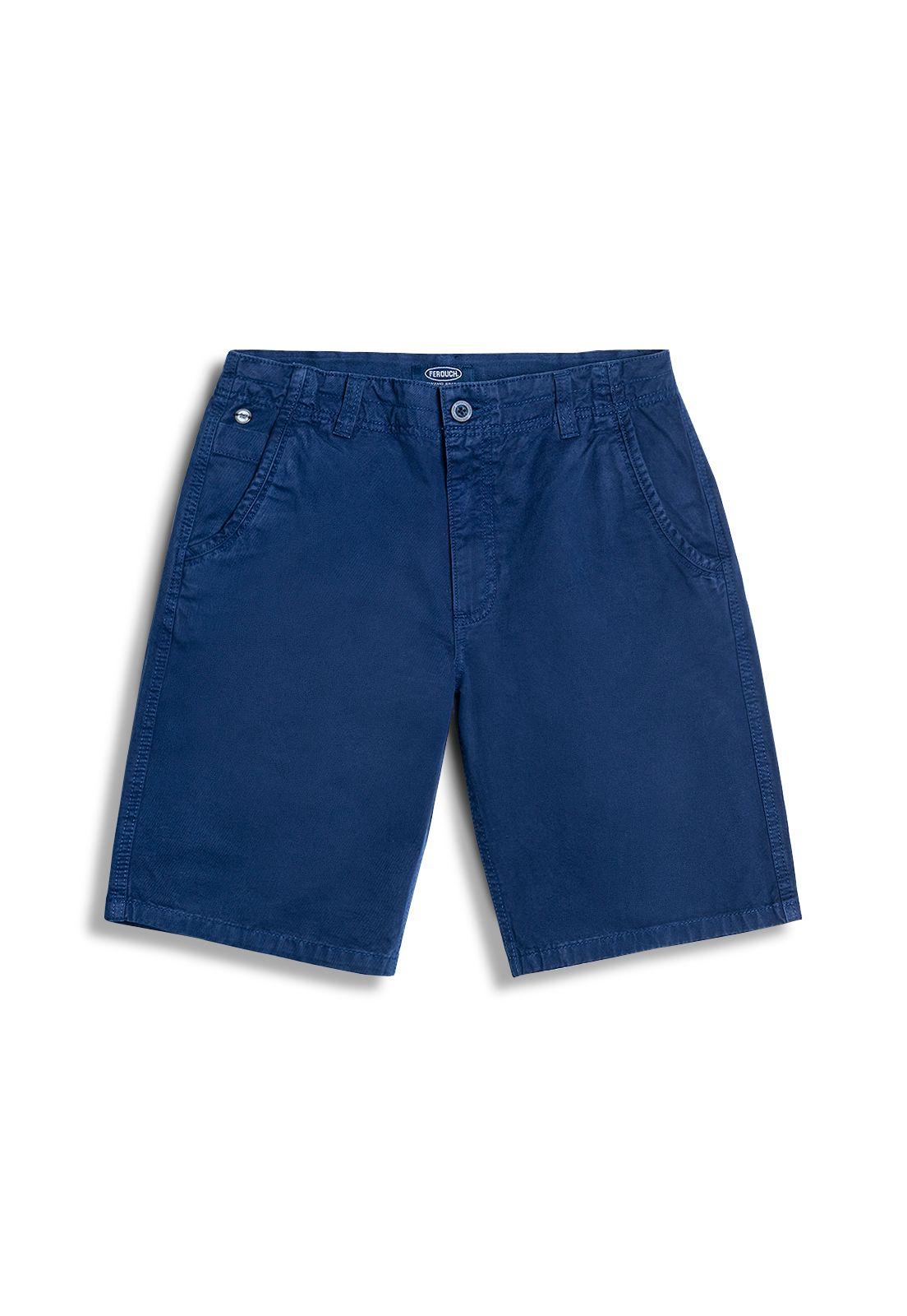 BERMUDA GARMENT DYED F NAVY-0
