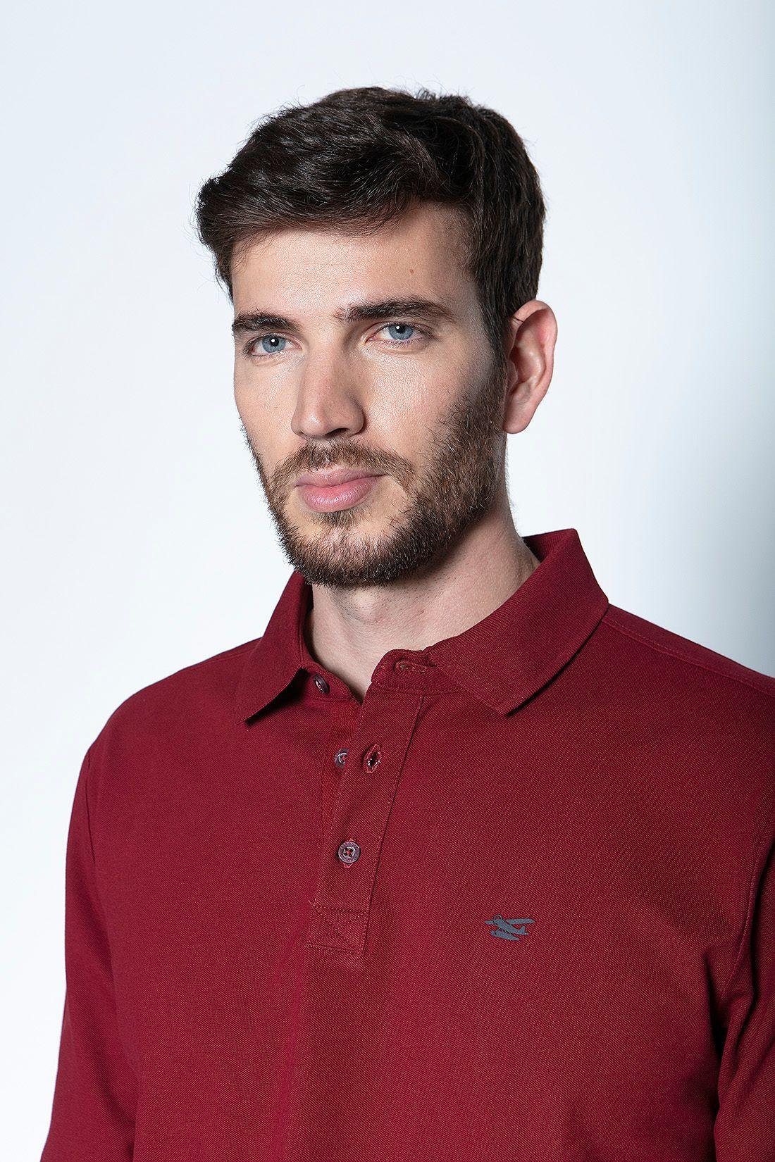 Polera Polo Ml Burgundy-2