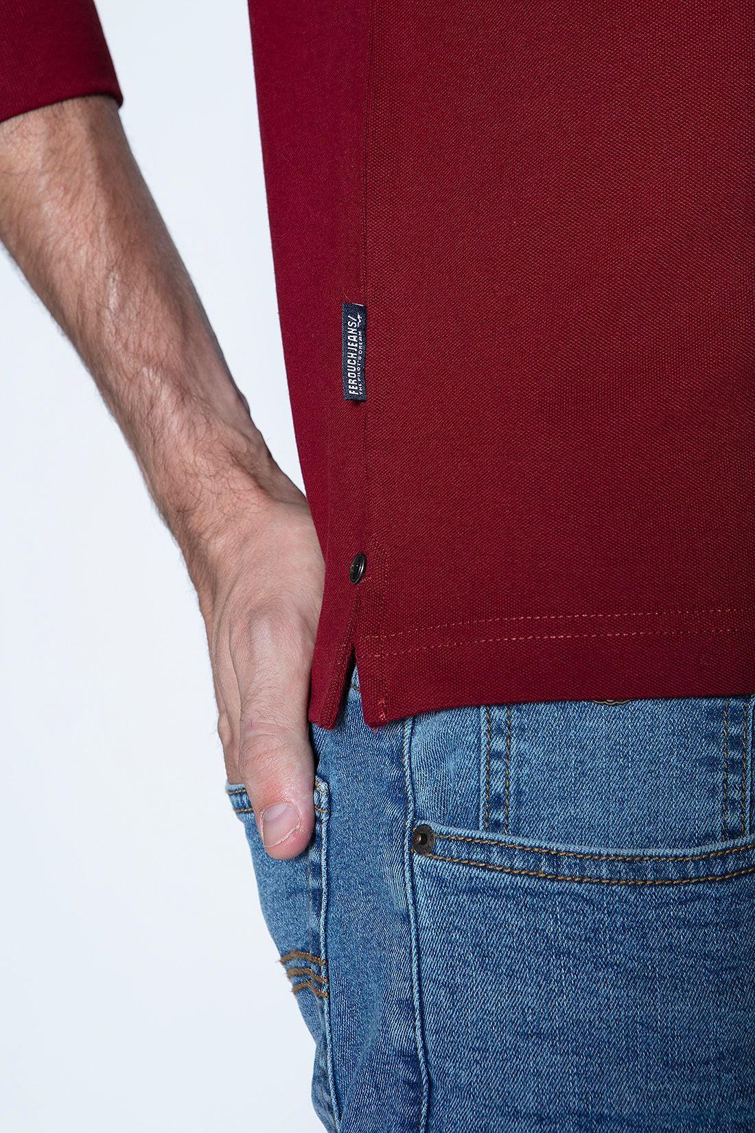 Polera Polo Ml Burgundy-4