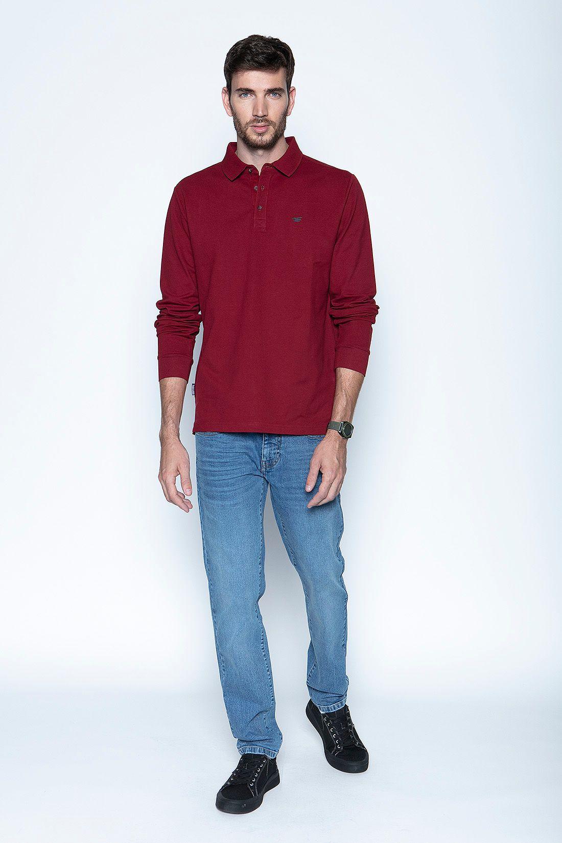Polera Polo Ml Burgundy-3