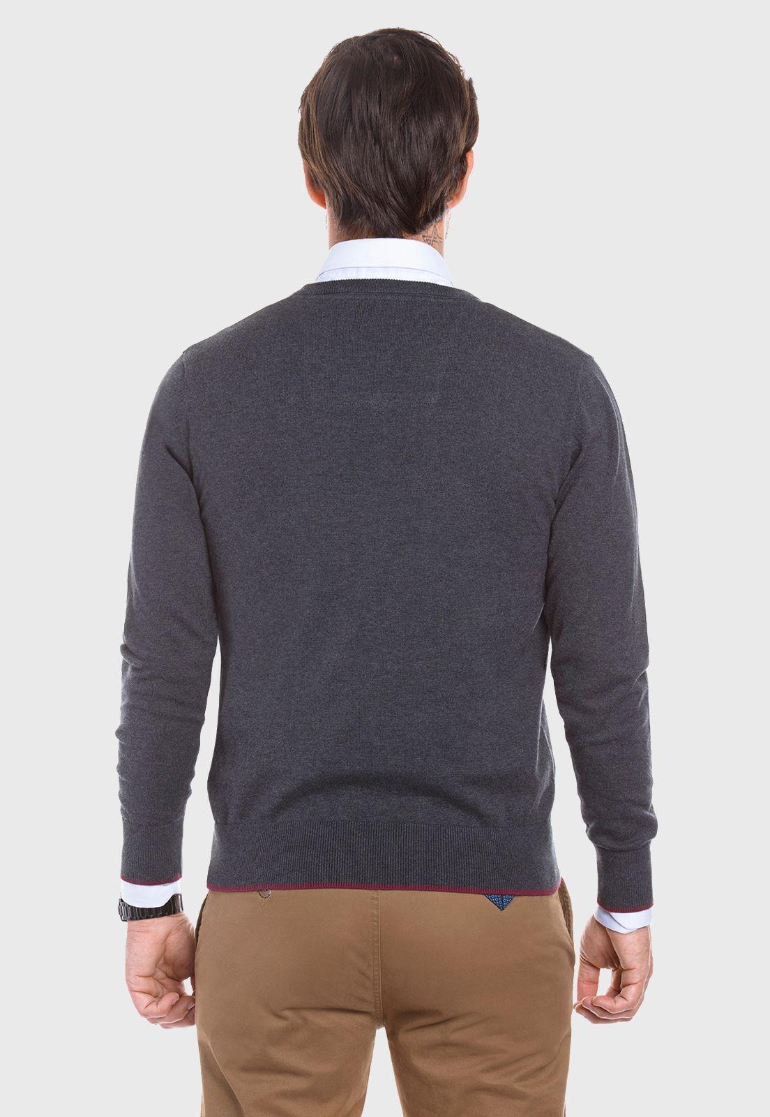 Sweater Melange Smart Casual  L/S Grafito Mela-2