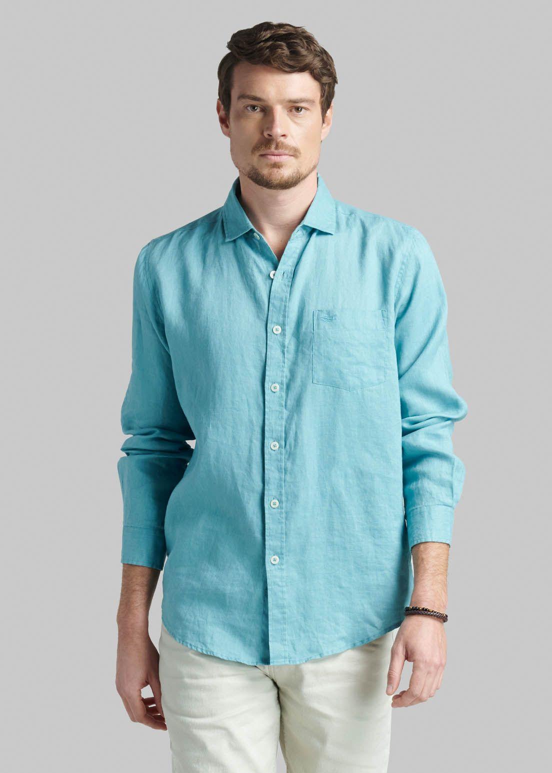 Camisa Lino Green Bay River-0