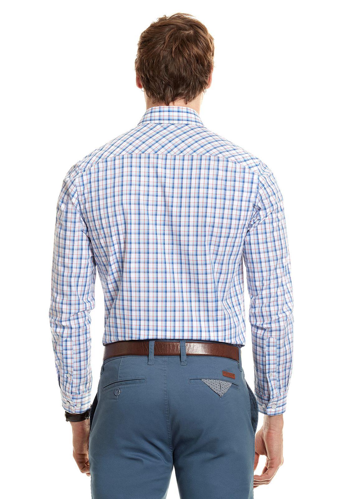 Camisa Checkered Seattle Peach-2