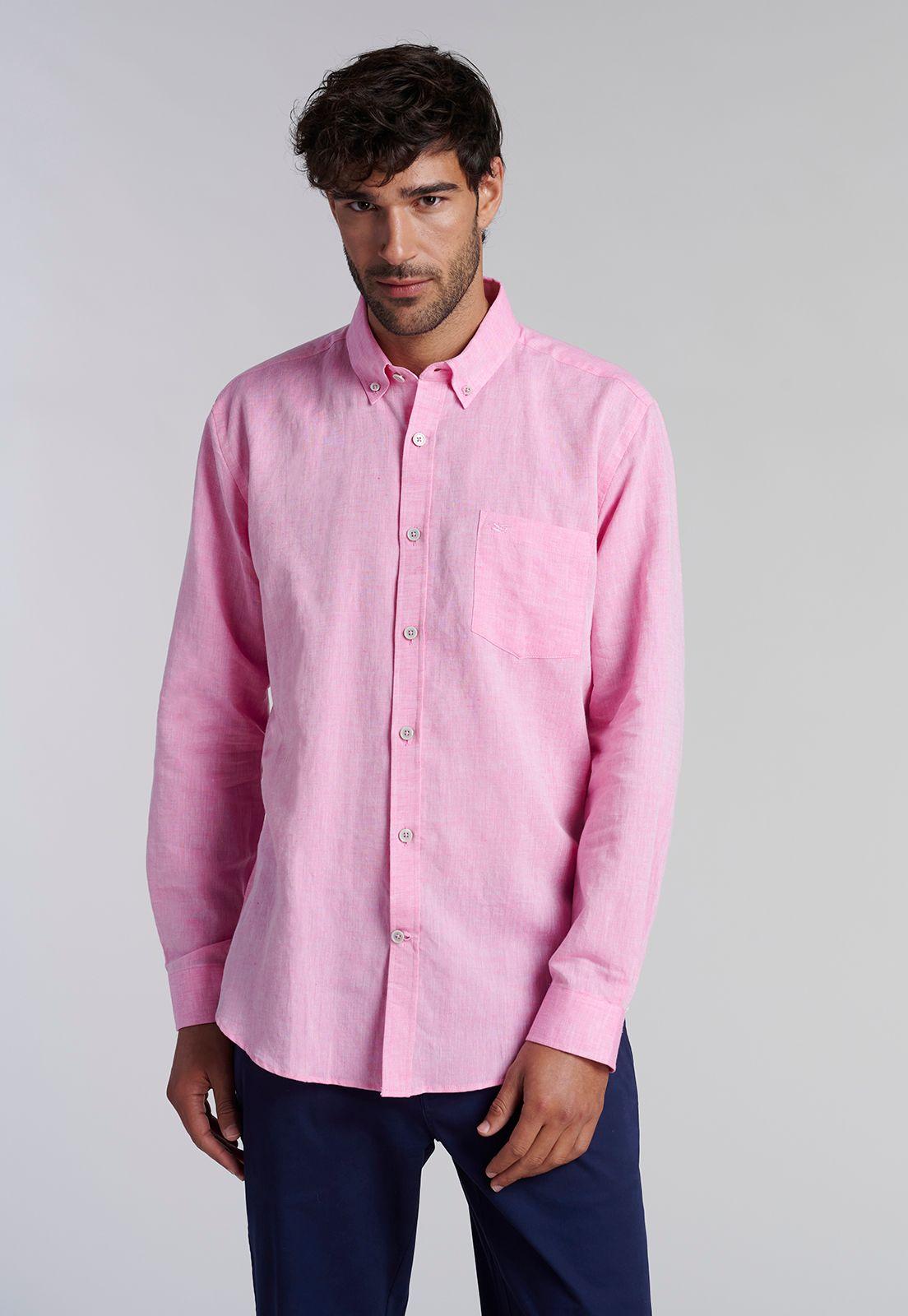 Camisa Sport Lino F Fucsia-0