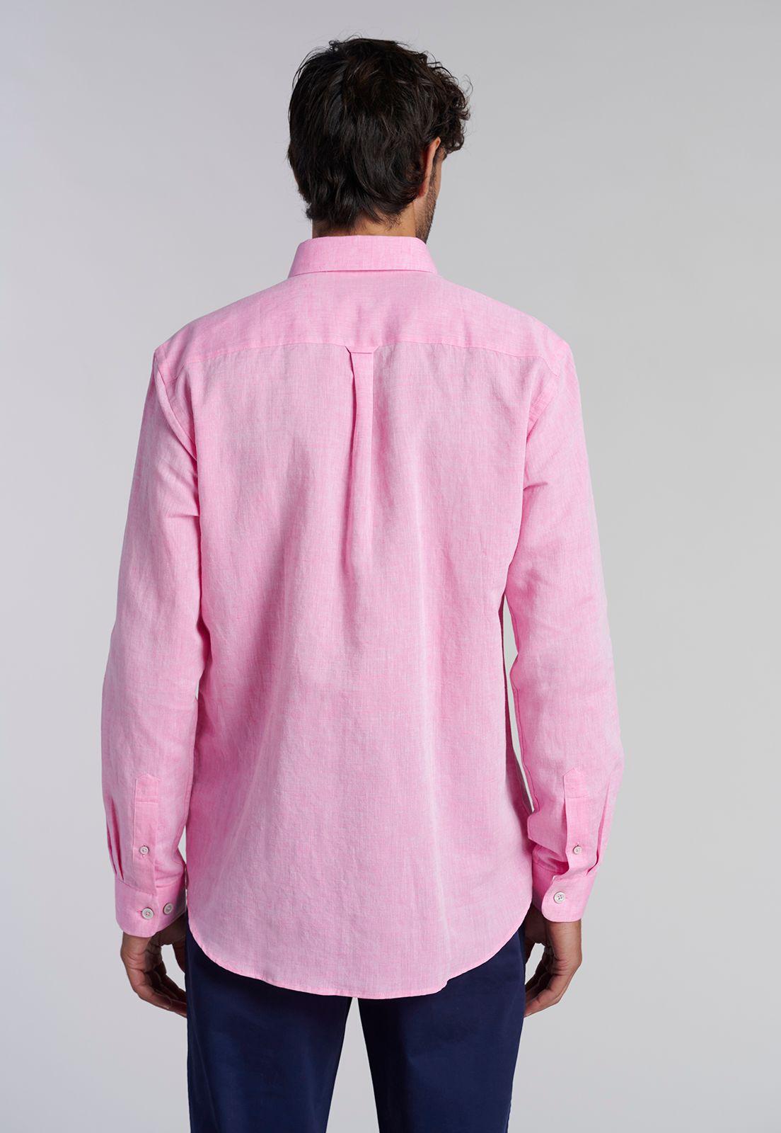 Camisa Sport Lino F Fucsia-3