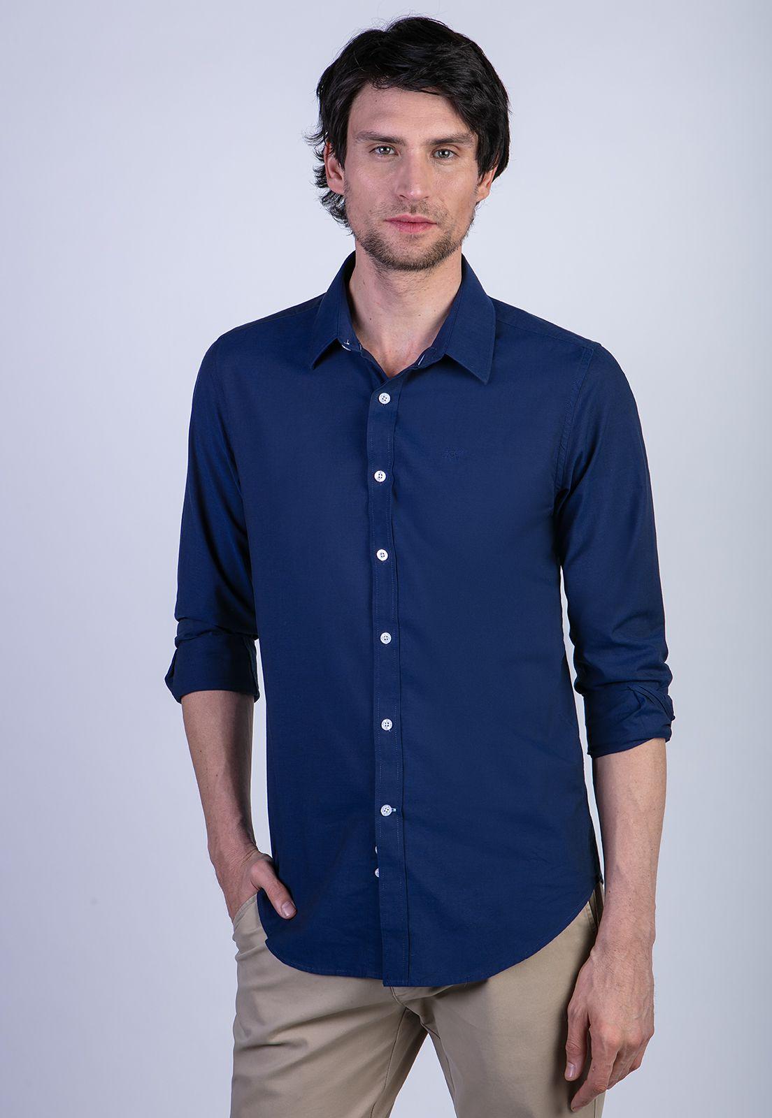CAMISA KIRKLESS NAVY-0