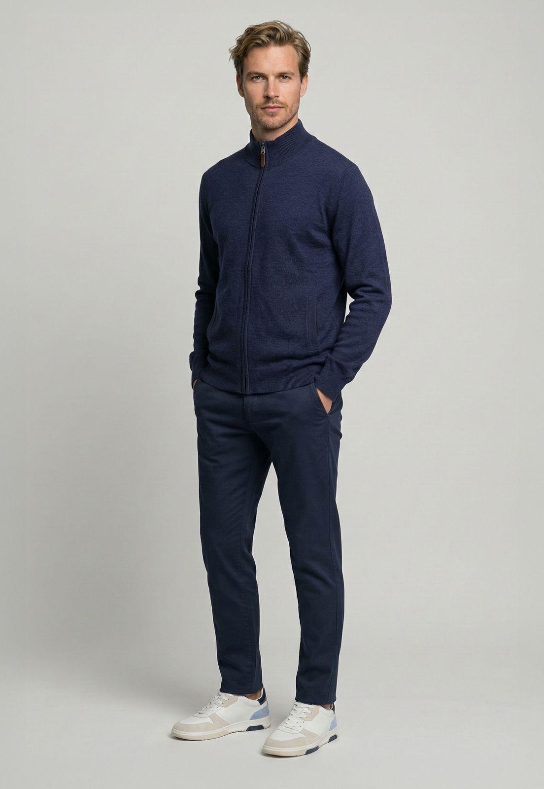 Sweater Cannes Navy Melange-1