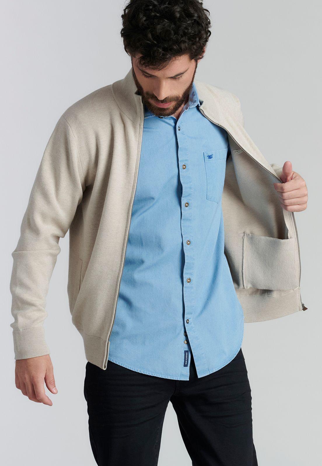 Camisa Portland Fr Lt Denim-4
