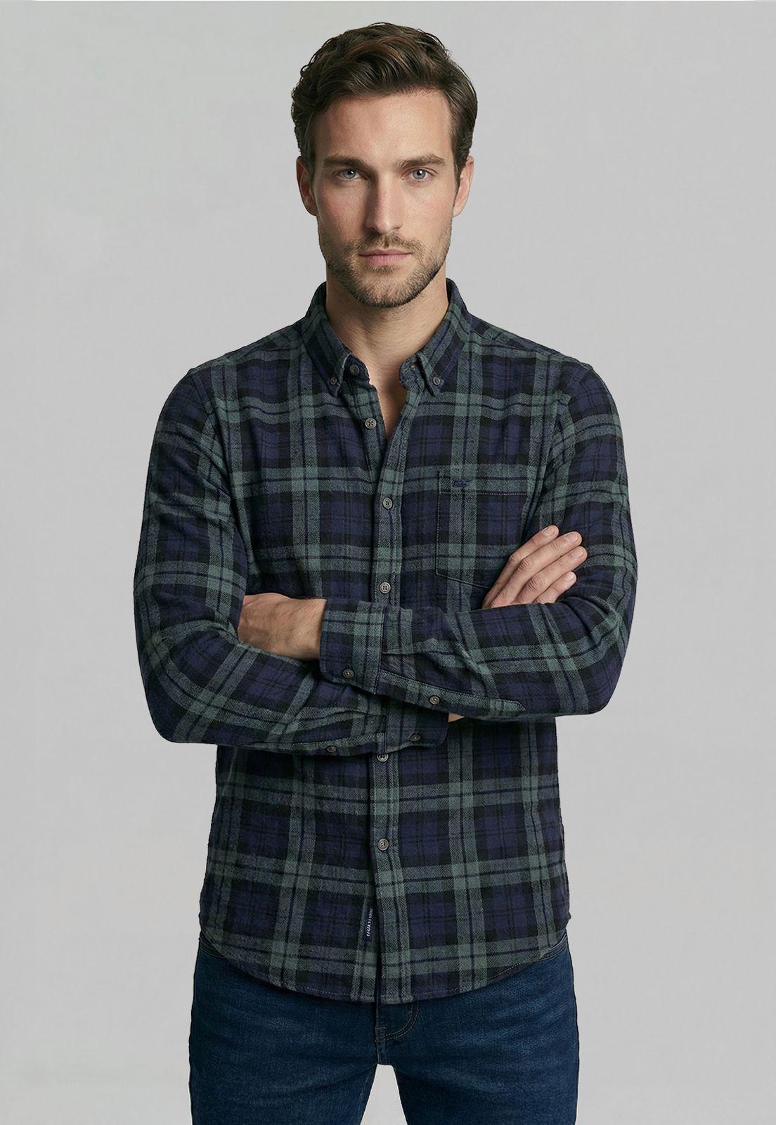 Camisa Cotelé Castine Navy-0