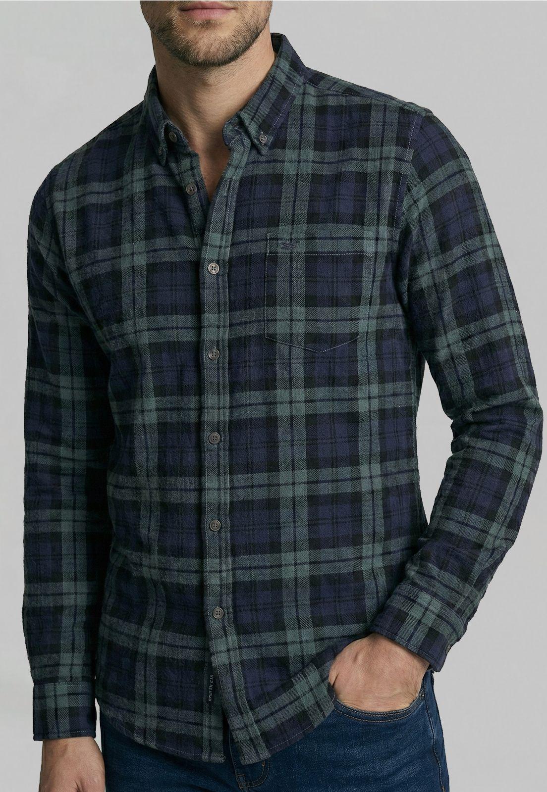 Camisa Cotelé Castine Navy-2