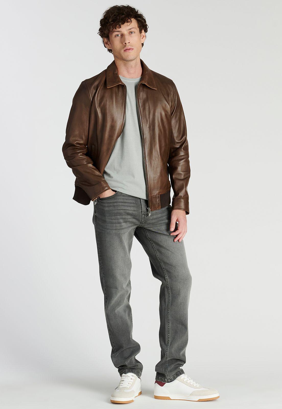 Chaqueta Leather Vannes Heritage Brown-1