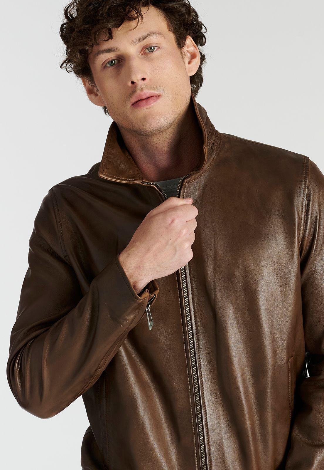 Chaqueta Leather Vannes Heritage Brown-2
