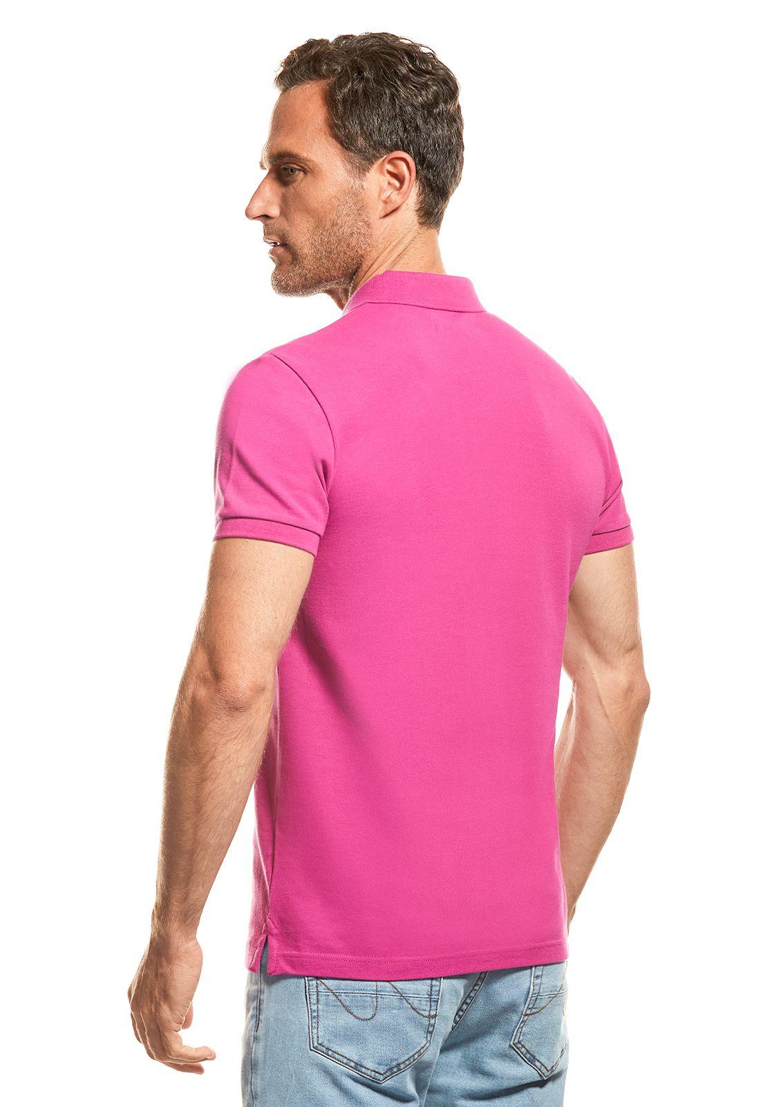 POLERA POLO PIQUE FUCSIA-2