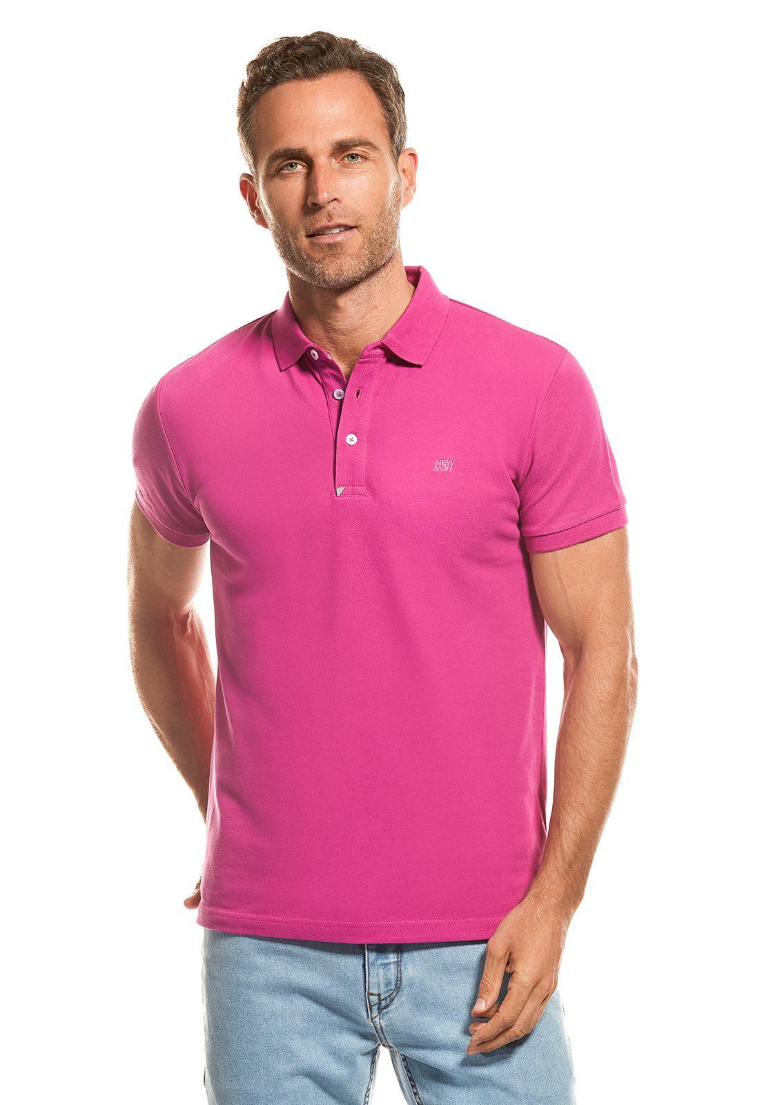 POLERA POLO PIQUE FUCSIA-0