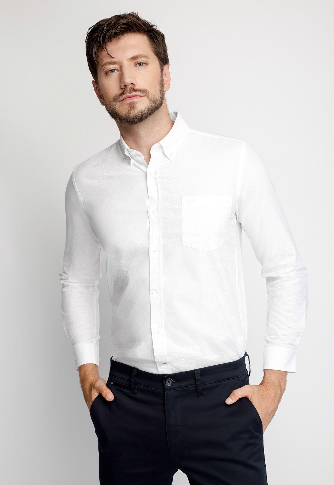 Camisa Oxford Sport F White-0