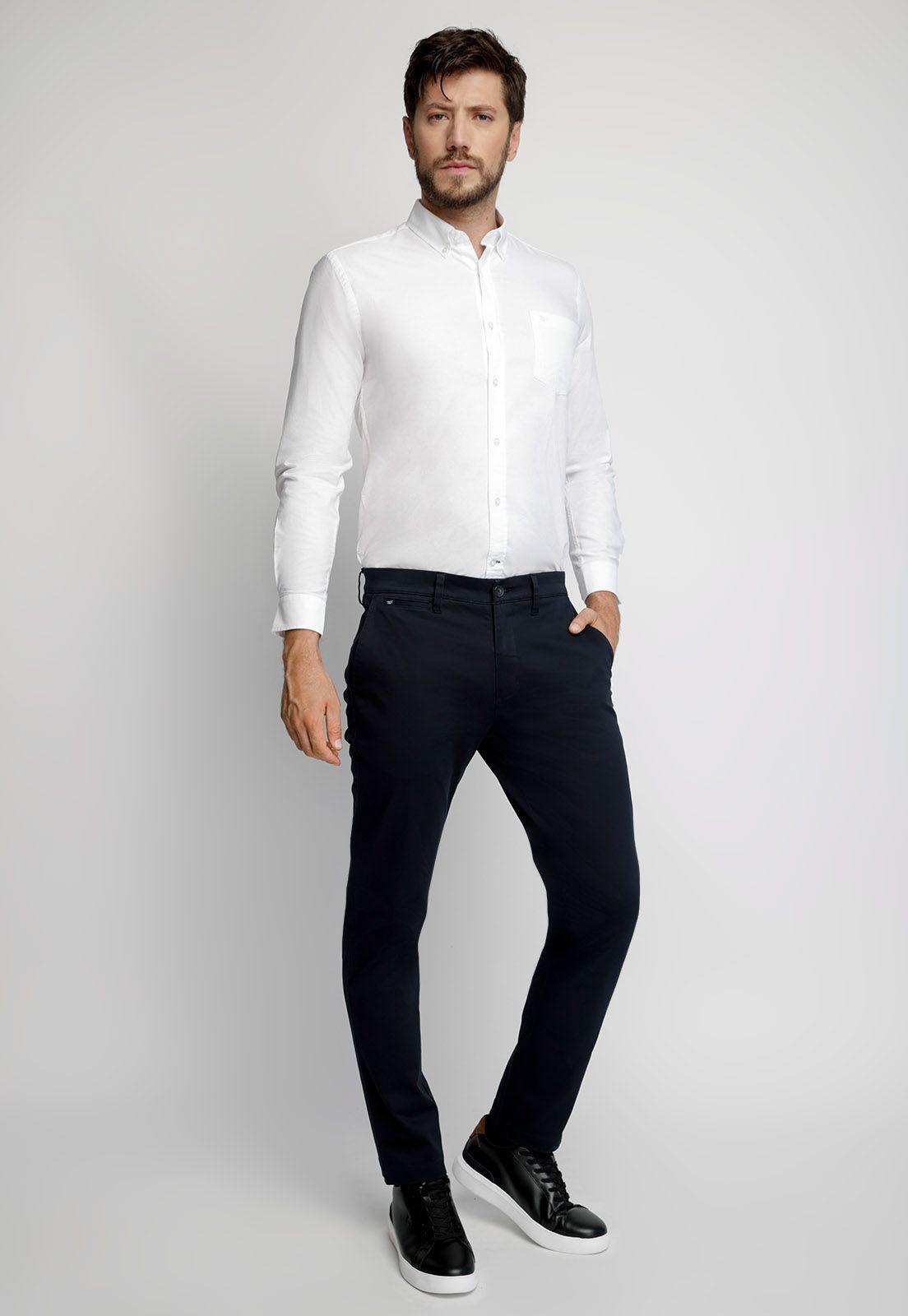 Camisa Oxford Sport F White-3