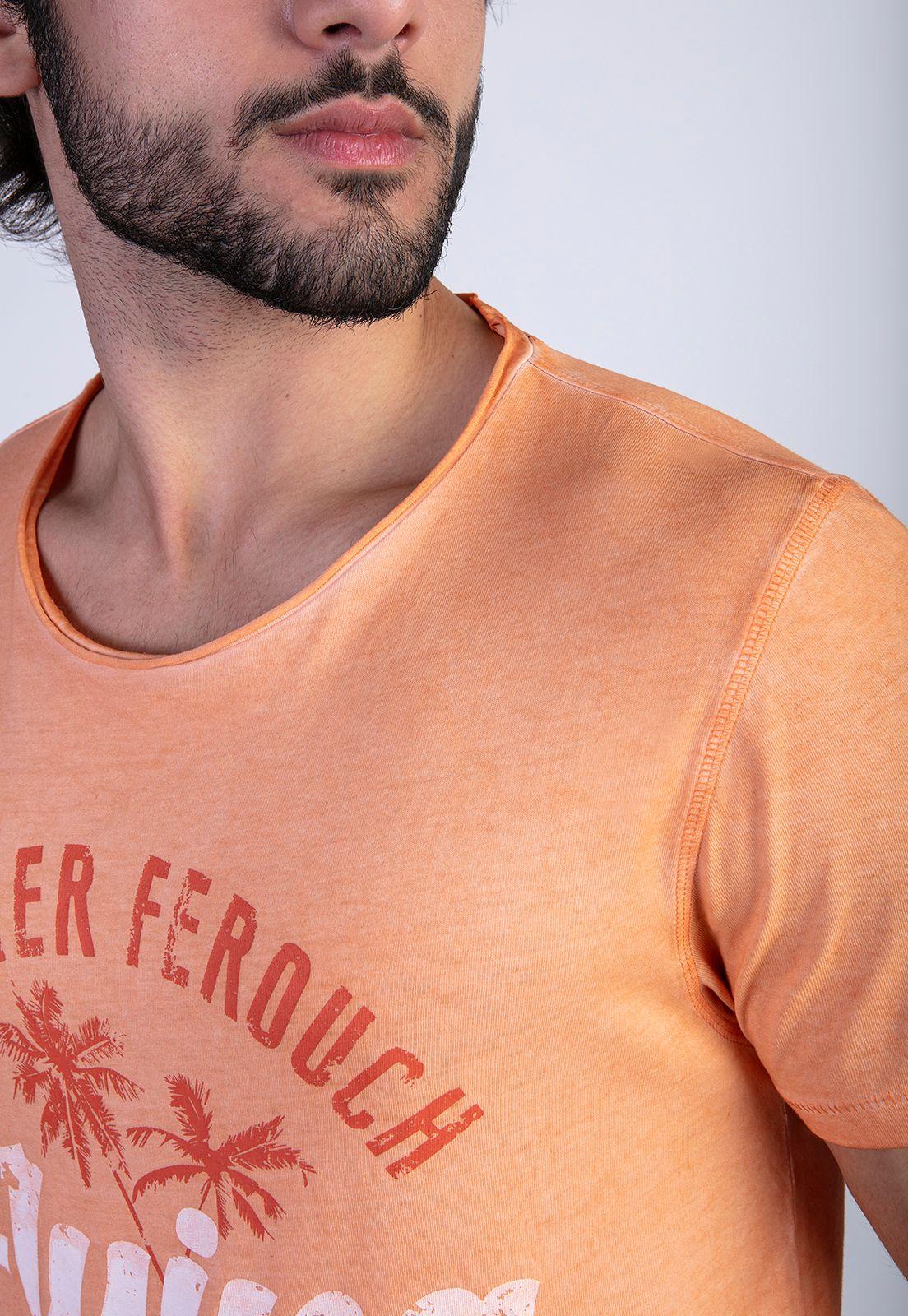 Polera Dirty Wash Seatle Orange-3