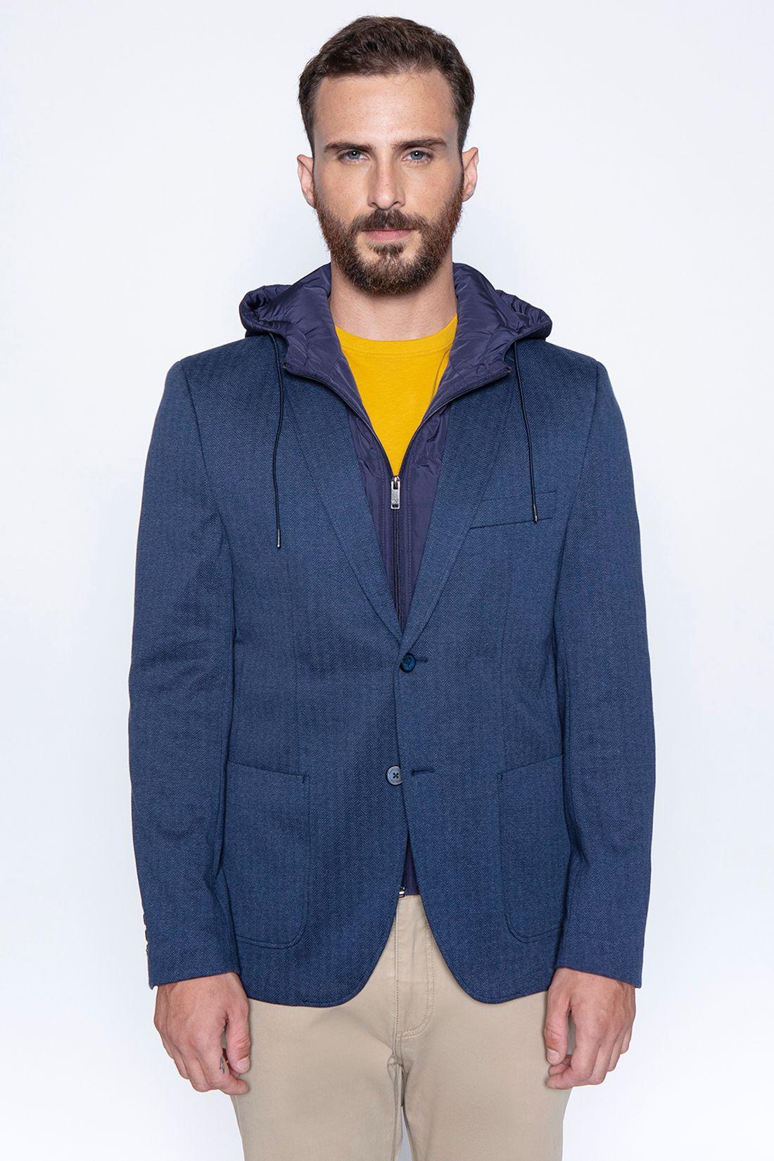 Blazer Knitted Ohio Fj Navy-0
