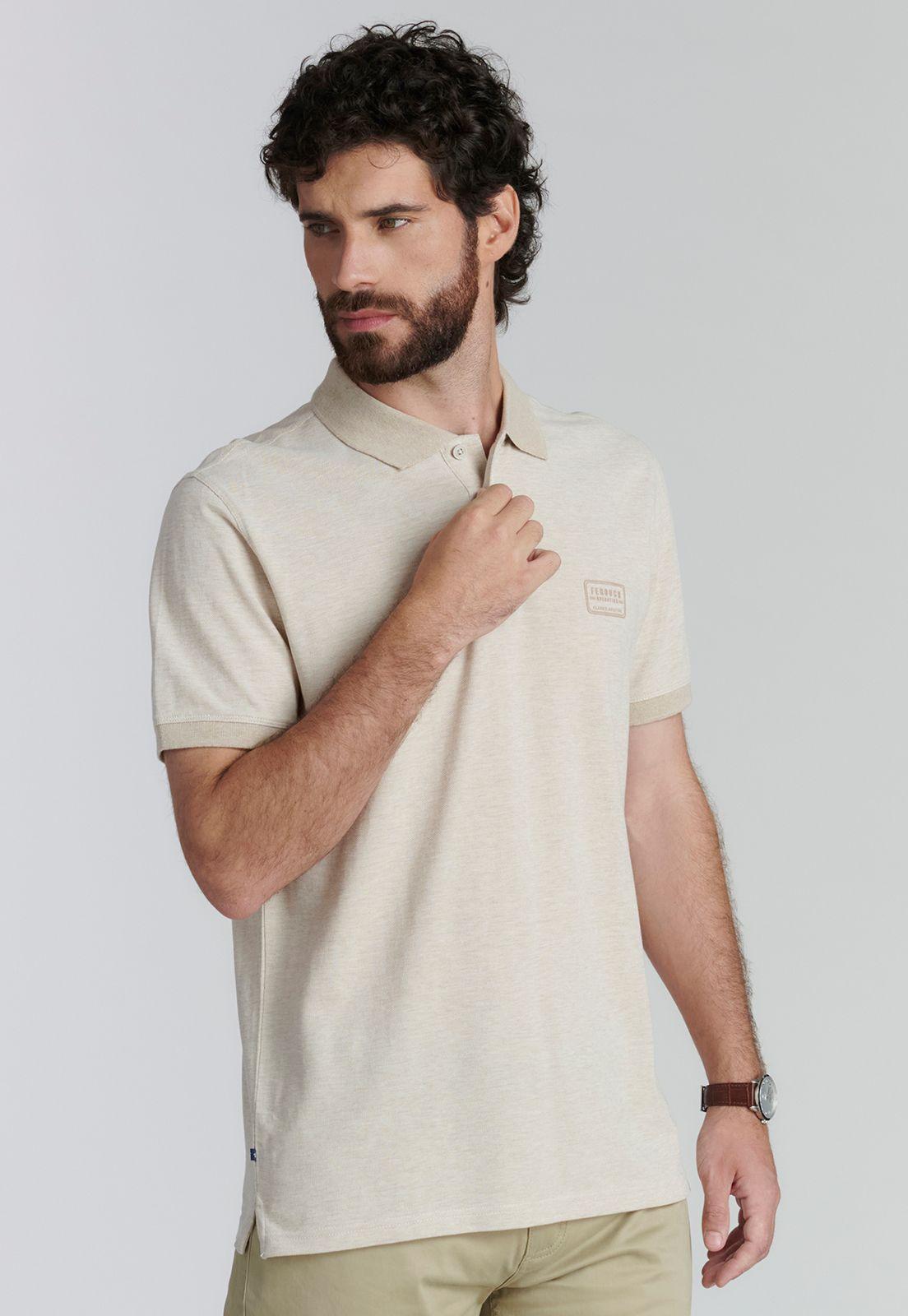 Polera Baltimore Fr Beige Melange-0
