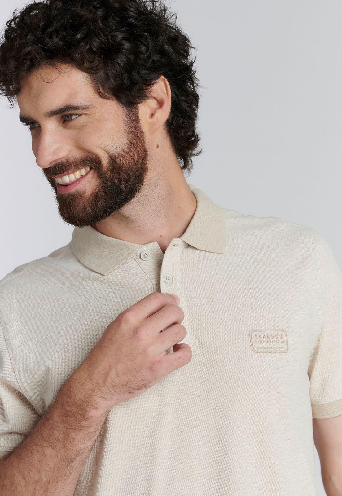 Polera Baltimore Fr Beige Melange-2