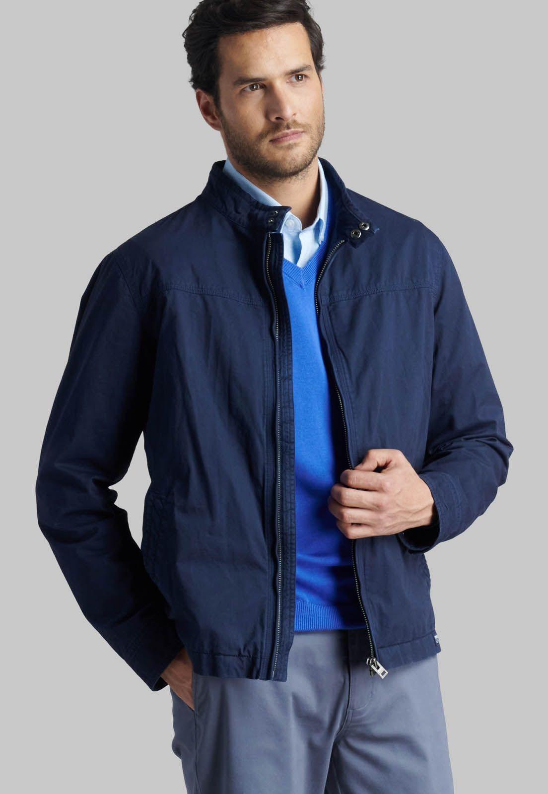 Sweater V Neck Solido Indigo-4