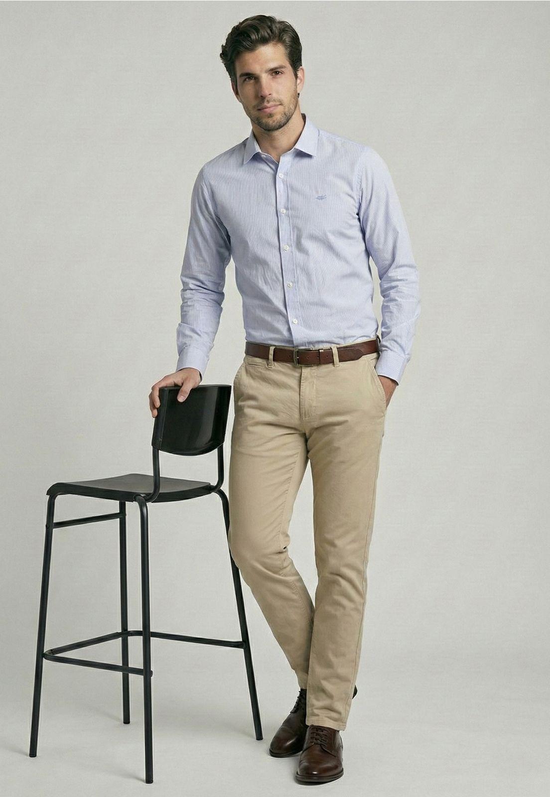 Camisa Smart Casual Calabasas Sky-4