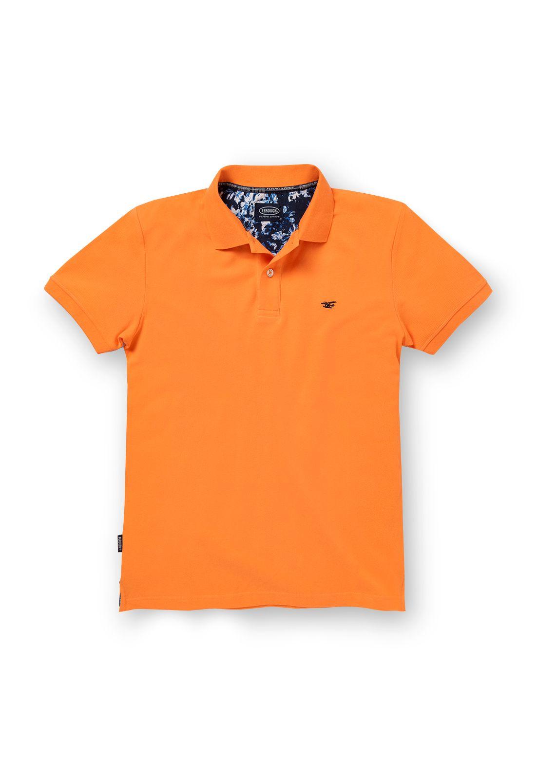 POLERA PIQUÉ BÁSICA SS ORANGE-4
