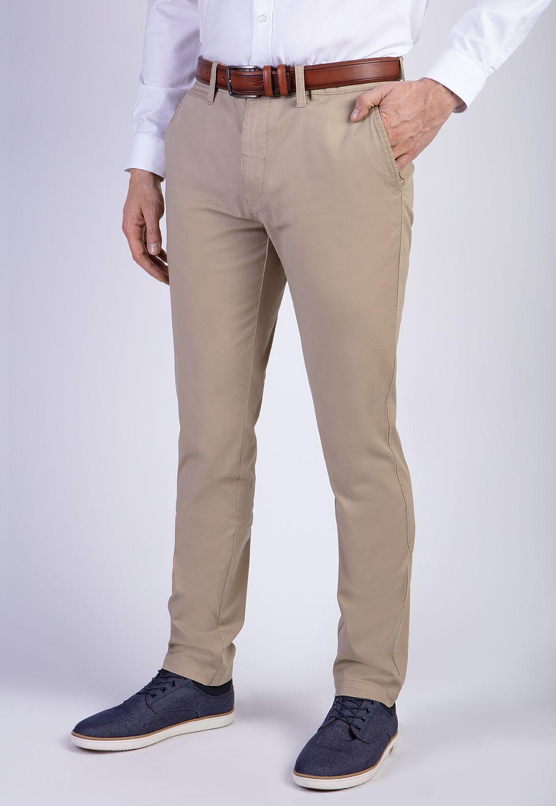 Pantalón Twill Khaki Slim L/33-0