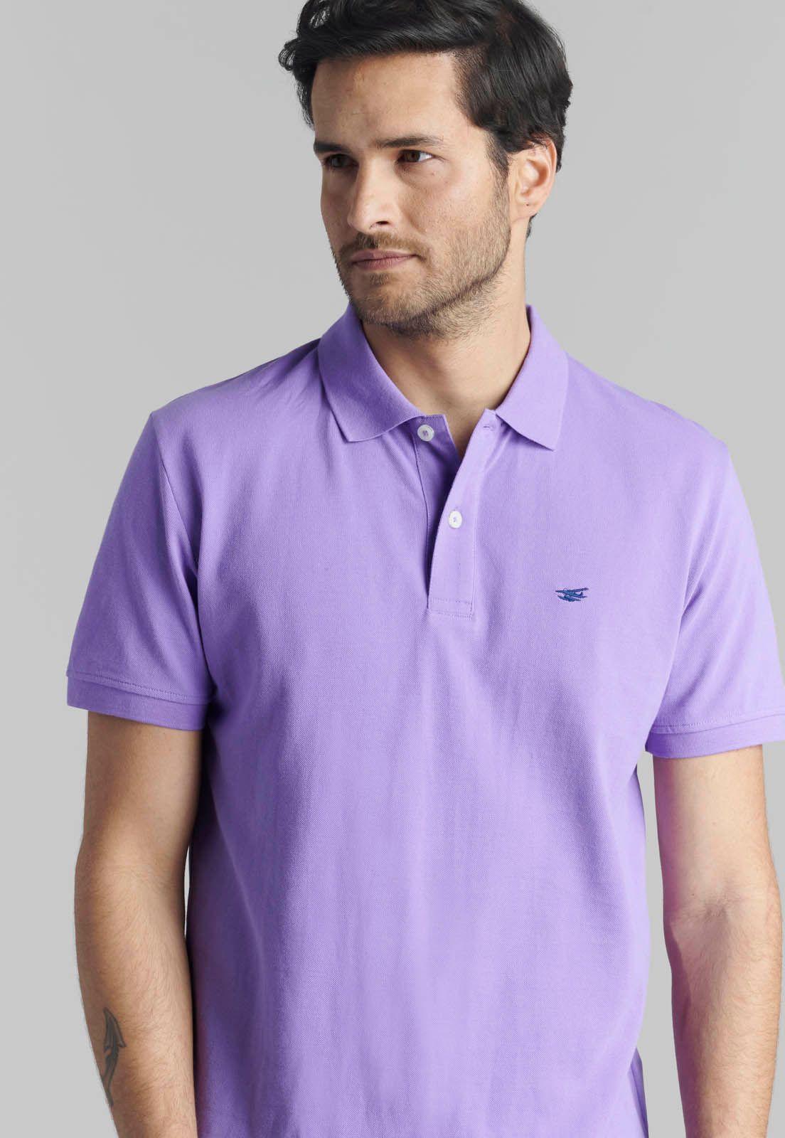 Polera Pique Básica Lila-2