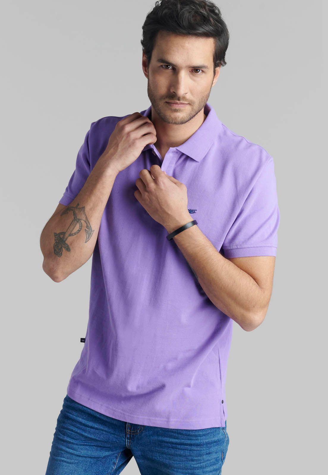 Polera Pique Básica Lila-4